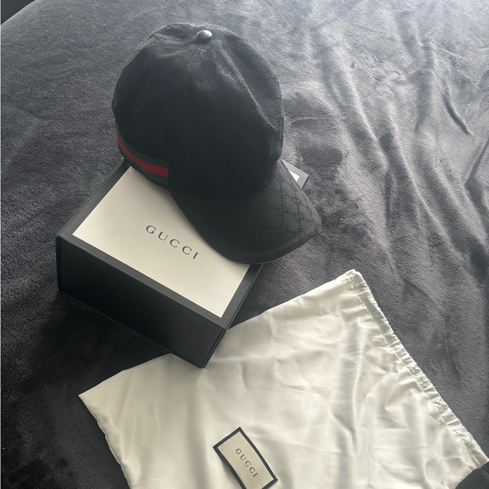 ORIGINAL GG CANVAS BASEBALL HAT WITH WEB